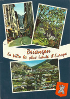 *CPM - 05 - BRIANCON - Mulytivues - La Grande Gargouille, Échappée Sur Cathédrale, Vue Générale - Blason - Briancon