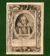 ST-UK James I Of England -Johannes Janssonius 1640 Copper Engraving - Prenten & Gravure