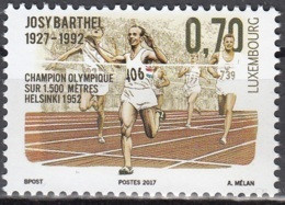 Luxembourg 2017 Josy Barthel Jeux Olympiques D'Helsinki 1952 Neuf ** - Nuevos