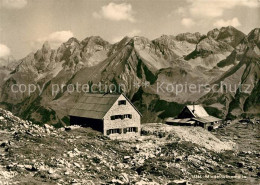 73291596 Mindelheimerhuette Mit Allgaeuer Hauptkamm Schatalgruppe Mindelheimerhu - Oberstdorf