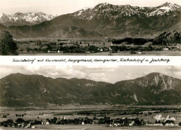 73291582 Sindelsdorf Mit Karwendel Herzogstand Heimgarten Rabenkopf Jochberg Sin - Autres & Non Classés