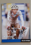 Autographe Helen Wyman Kona Grand Format - Cyclisme