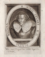 ST-UK MARY STUART QUEEN OF SCOTS - Maria Stuart D.G. Scotia Regina 1621 - Prenten & Gravure