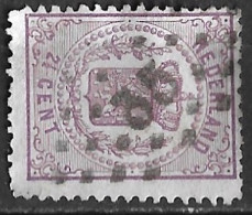 Puntstempel 35 (Enkhuizen) Op 1869-1871 Wapenzegels 2 ½ Cent Paars Tanding 13¼ Grote Gaten NVPH 18 Ca - Marcofilia