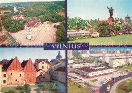 73291305 Vilnius Fliegeraufnahme Turm Denkmal Neubauviertel Vilnius - Lithuania