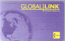 CARTE-PREPAYEE--USA-GLOBAL LINK-10$-Plastic Fin-Gratté TBE - Autres & Non Classés