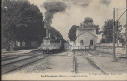 Ay Champagne - Intérieur De La Gare - Ay En Champagne