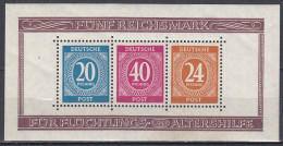 AllBes. GemAusg.  Block 12 A, Ungebraucht *, Briefmarkenausstellung Berlin, 1946 - Postfris