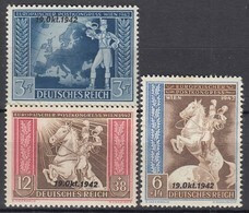 DR 823-825, Postfrisch **, Europ. Postkongress, Aufdruck, 1942 - Neufs