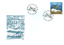 Slovakia - 2024 - Centenary Since Launch Of Airline Route Prague-Bratislava-Kosice - FDC (first Day Cover) - FDC