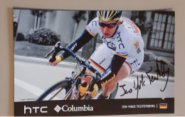 Autographe Ina Yoko Teutenverg Htc Columbia Grand Format - Ciclismo