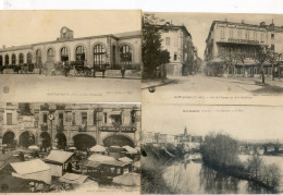 82 - Montauban - Lot De 6 Cartes - Gare; Matché; Cafe Europe; Tarn; Tour Lautier; Caserne Du 11 - Montauban