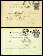 (Lot De 2) 1897 1899 Entier Postal Type Sage, Commercial, 03 MONTLUCON Allier Vers 85 La Roche-sur-Yon Vendée - Standaardpostkaarten En TSC (Voor 1995)