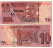 ZIMBABWE.   10 Dollars.  New Design 2020    PW103    UNC. - Simbabwe