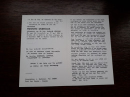 Henriette Debrock ° Knokke 1908 + Sijsele 1980 X Lodewijk Lowyck - Obituary Notices