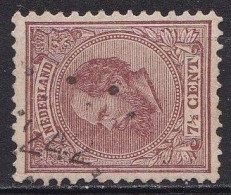 1872 Puntstempel 242 (Bussum) Op Koning Willem III  7½ Cent Bruin NVPH 20 - Marcophilie