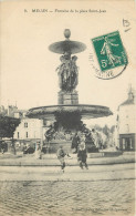 77   Melun Fontaine De La Place Saint Jean     N° 18 \MN6015 - Melun