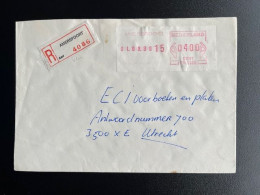 NETHERLANDS 1988 REGISTERED LETTER AMERSFOORT TO UTRECHT 01-09-1988 NEDERLAND AANGETEKEND STICKER - Covers & Documents