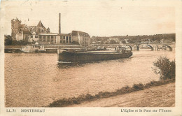 77  Seine Et Marne  Montereau  L'église Et Le Pont Sur L'yonne     N°19 \MN6019 - Montereau