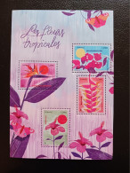 France 2024 Tropical Flowers Hibiscus Bougainvillea Balisier Corollas Ms4v Mnh - Nuevos