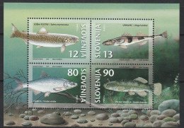 Slovenia  1997  Fish  Sheet  MNH - Vissen