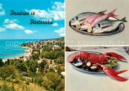 73290026 Portoroz Panorama Fischplatten  Portoroz - Slowenien