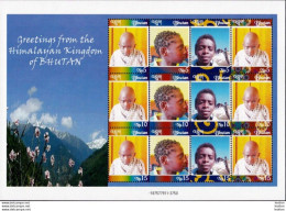 BHUTAN 2009 MNH Personalized Stamp Sheet Greetings From The Himalayan Kingdom BHOUTAN - Bhután