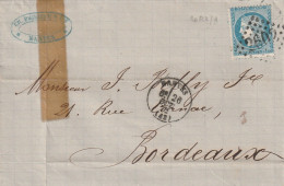 Lettre De Nantes à Paris LAC - 1849-1876: Période Classique