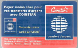 CARTE PREPAYEE-SPARKLE-ECHANTILLON-COINSTAR-Exp31/12/2008-Transfert D Argent-PlasticGlacé -G RATTE- TBE- - Other & Unclassified