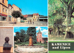 73289873 Kamenice Nad Lipou Brunnen Baeume Denkmal Kamenice Nad Lipou - Czech Republic