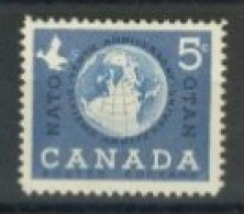 CANADA - 1959, 10th ANNIVERSARY OF N.A.T.O. STAMP, UMM (**). - Gebraucht