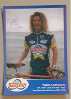 Autographe Valeria Cappellotto Sanson - Cyclisme