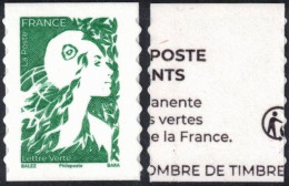 FRANCE  2023 - MARIANNE DE L'AVENIR TVP LETTRE VERTE - Adhésif Issu De CARNET -  YT 2358a Neuf - Ongebruikt