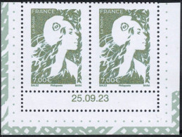 2024 - Paire Datée Issue De L'Affiche  Marianne De L'Avenir 2023 (Tirage De L'affiche 14 000 Ex) - YT 5749A NEUF ** - Unused Stamps