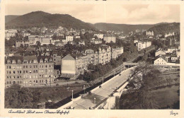 Karlsbad (Karlovy Vary) - Blick Vom Oberen Bahnhof Gel.1931 - Böhmen Und Mähren