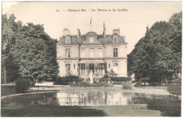 CPA DE CHOISY-LE-ROI  (VAL DE MARNE)  LA MAIRIE ET LES JARDINS - Choisy Le Roi