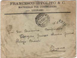 Italia / Regno 1925 Lettera Espresso Da Caltanisetta Per Roma - Marcofilía