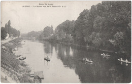 CPA DE CRÉTEIL  (VAL DE MARNE)  LA MARNE VUE DE LA PASSERELLE - Creteil