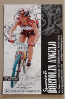 Autographe Paola Bortolin MTB Mercedes Benz Grand Format - Cyclisme