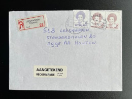 NETHERLANDS 1996 REGISTERED LETTER LEEUWARDEN TIJNJEDIJK TO HOUTEN 05-03-1996 NEDERLAND AANGETEKEND - Cartas & Documentos