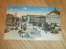 AK Berlin Alexanderplatz , 1917 , Straßenbahn , Bahnhof , Alte Ansichtskarte , Postkarte !!! - Mitte