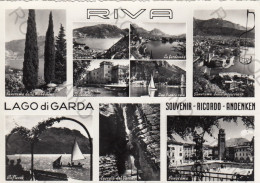 CARTOLINA  C11 RIVA,TRENTO,TRENTINO ALTO ADIGE-SOUVENIR-LAGO DI GARDA-MEMORIA,CULTURA,STORIA,BELLA ITALIA,VIAGGIATA 1956 - Trento