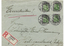 Germany Infla Einschreiben Registered Rabenstein 16.3.1922 4 Marks Tariff - Brieven En Documenten