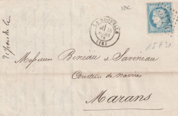 Lettre De La Rochelle à Marans LAC - 1849-1876: Klassieke Periode