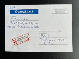 NETHERLANDS 1995 REGISTERED POSTCARD LEEUWARDEN SNEKERTREKWEG TO EDE NEDERLAND AANGETEKEND - Lettres & Documents