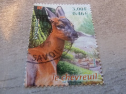 Faune - Le Chevreuil - 3f. (0.46€) - Yt 3382 - Multicolore - Oblitéré - Année 2001 - - Selvaggina