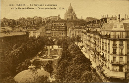 CPA PARIS (n° 193) - Le Square D'Anvers Et Le Sacré-Coeur, Vue Générale - Places, Squares