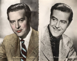 Ray Millard 2x Paramount Vintage Film Real Photo Postcard S - Acteurs