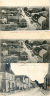 28 - Prunay Le Gillon - Lot De 3 Cartes ; Vue Panoramique, A Vol D'oiseau, Grande Rue ; Croquenoult - Autres & Non Classés