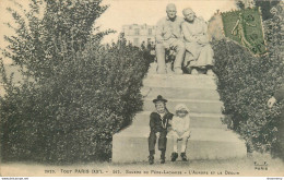 CPA Tout Paris-Square Du Père Lachaise-L'Aurore Et Le Déclin-2029-Timbre     L2121 - Otros Monumentos